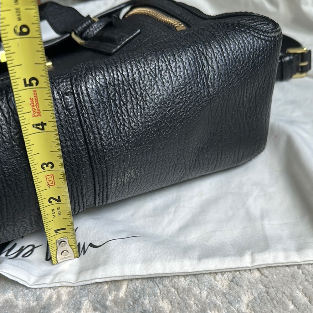 3.1 Phillip Lim Black Pashli Leather Satchel with Brass Hardware - Picture 10 of 10